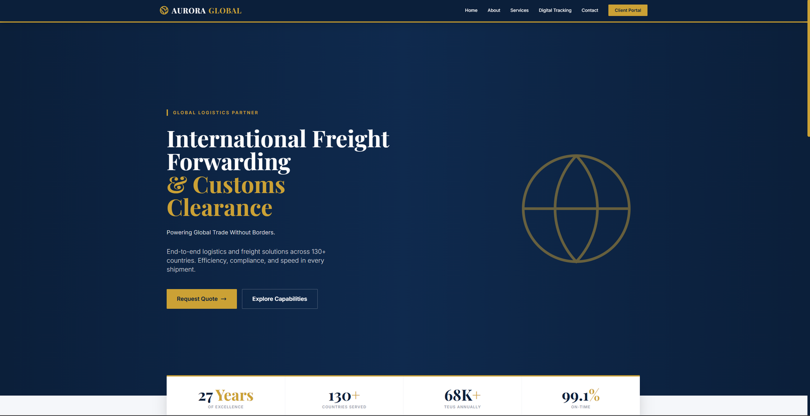 Aurora website preview